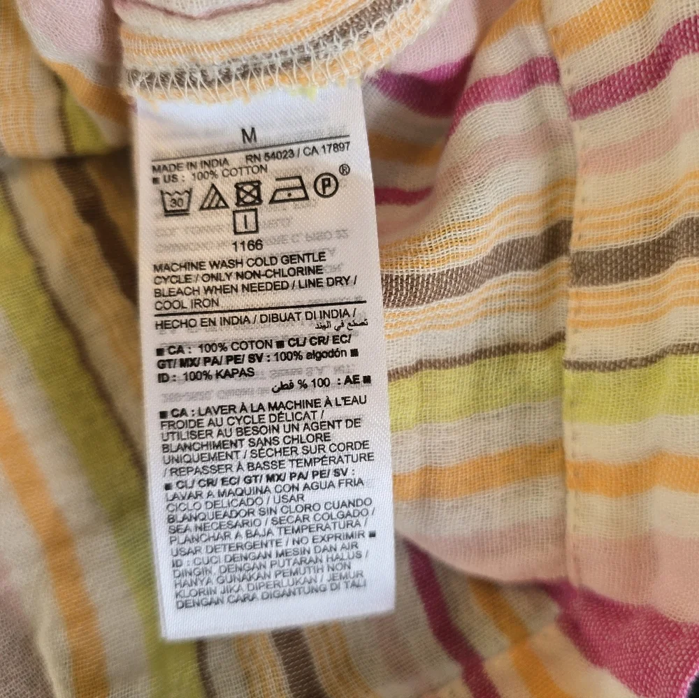 Womens Old Navy Summer Beach Flowy Vneck Blouse - Picture 5 of 7